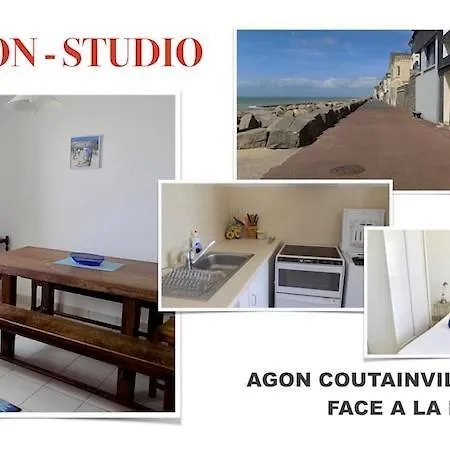 Studio Option face à la mer Agon-Coutainville Esterno foto
